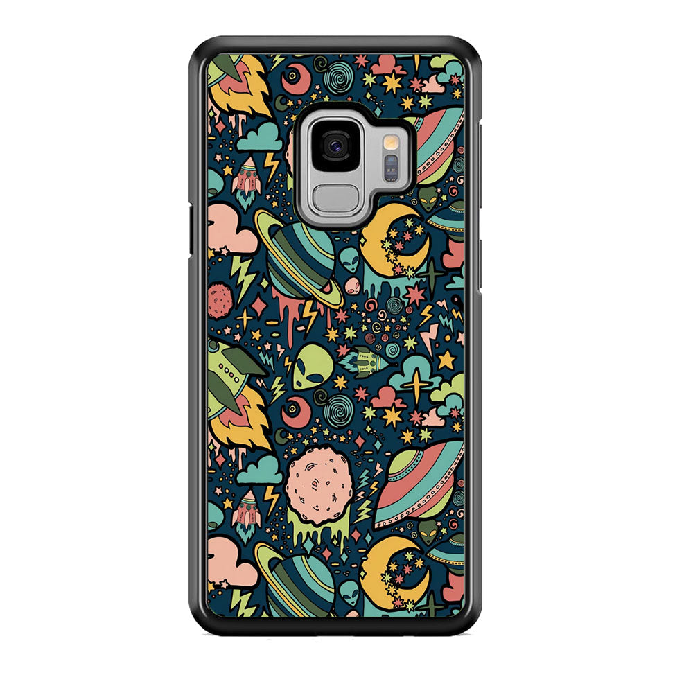 Space Content Art Samsung Galaxy S9 Case