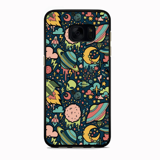 Space Content Art Samsung Galaxy S7 Edge Case