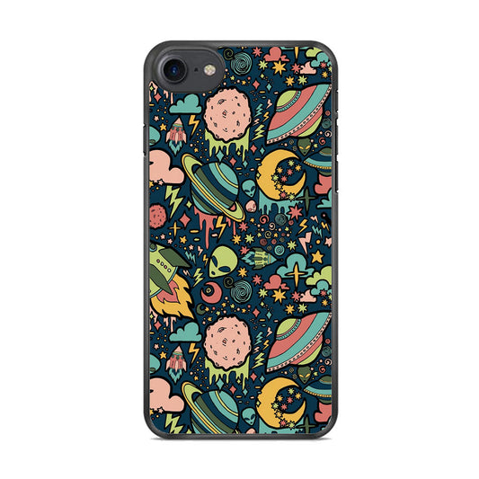 Space Content Art iPhone 8 Case