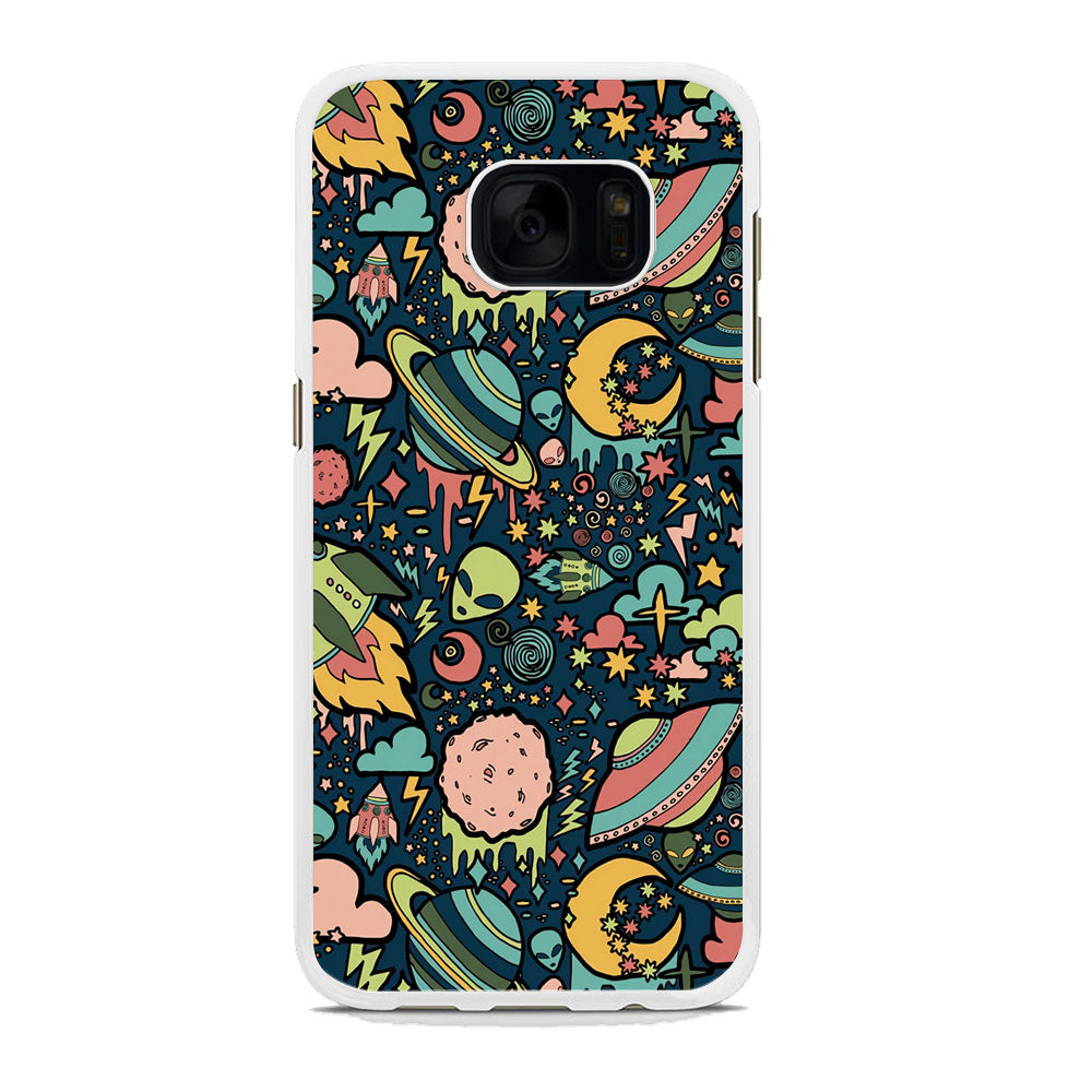 Space Content Art Samsung Galaxy S7 Edge Case