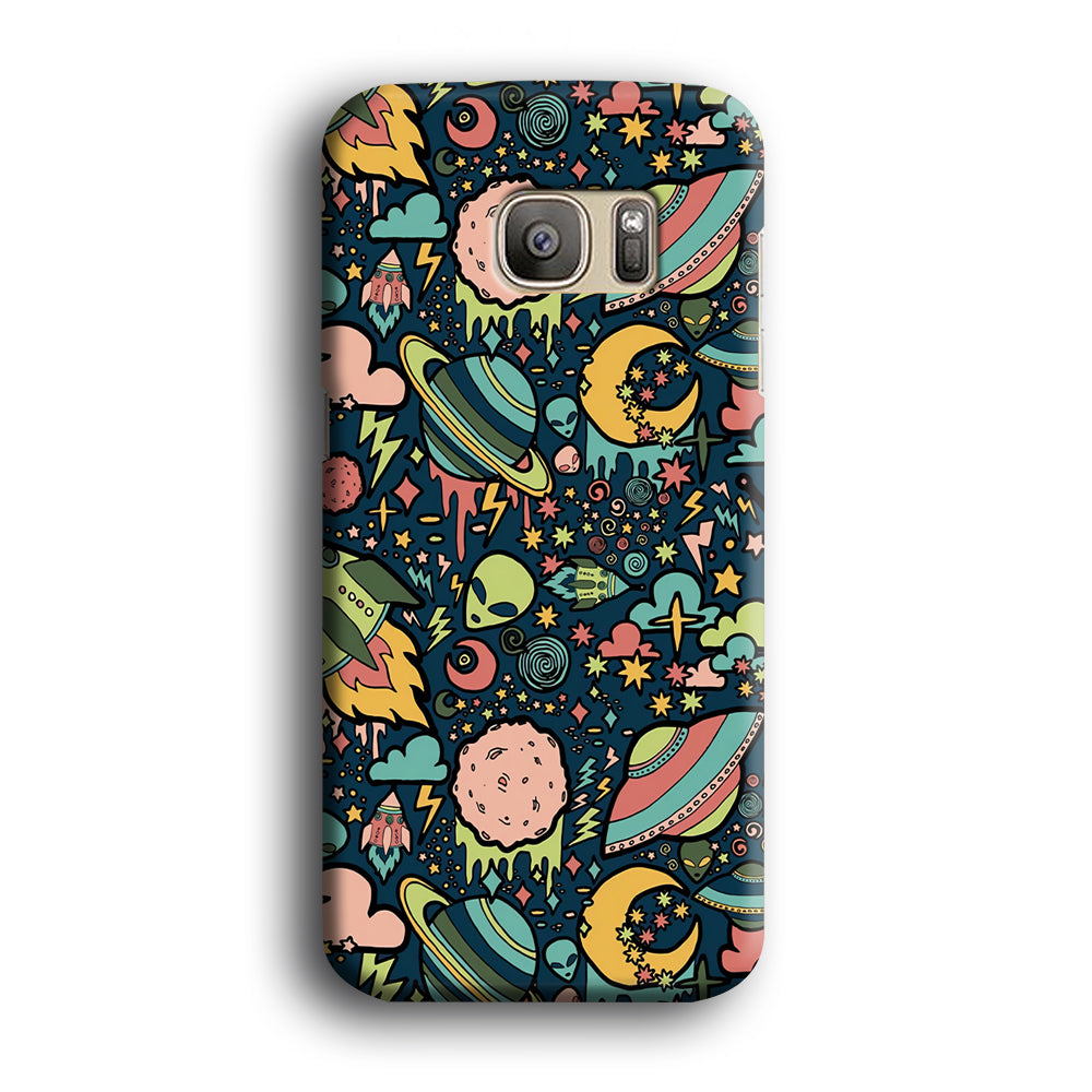 Space Content Art Samsung Galaxy S7 Edge Case