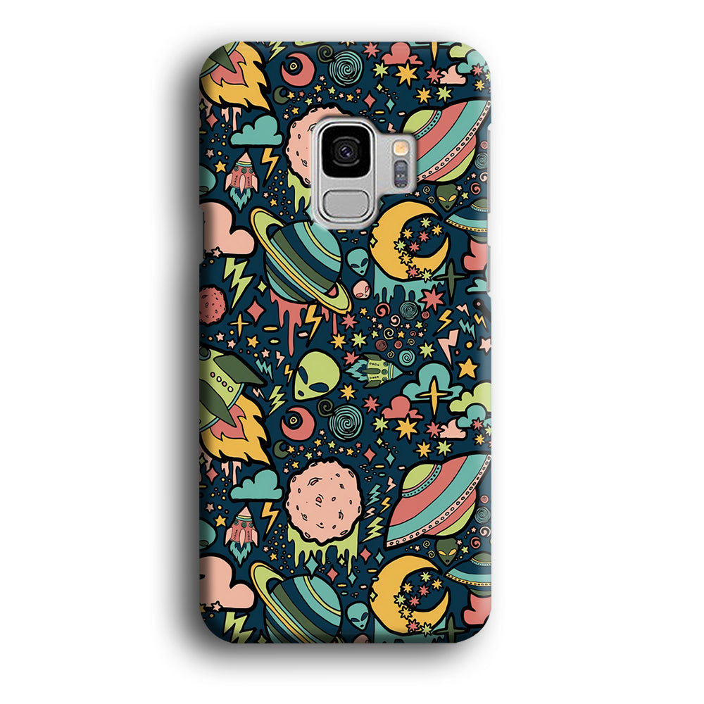 Space Content Art Samsung Galaxy S9 Case