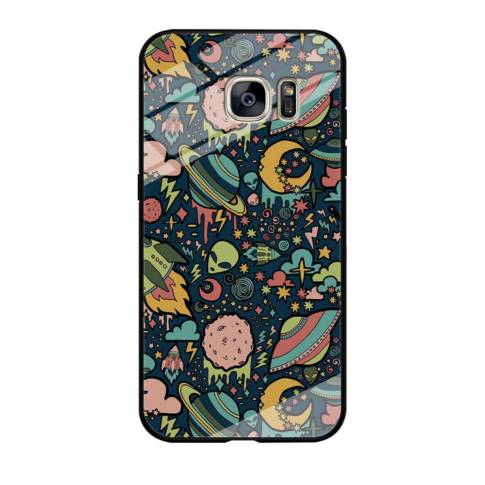 Space Content Art Samsung Galaxy S7 Edge Case