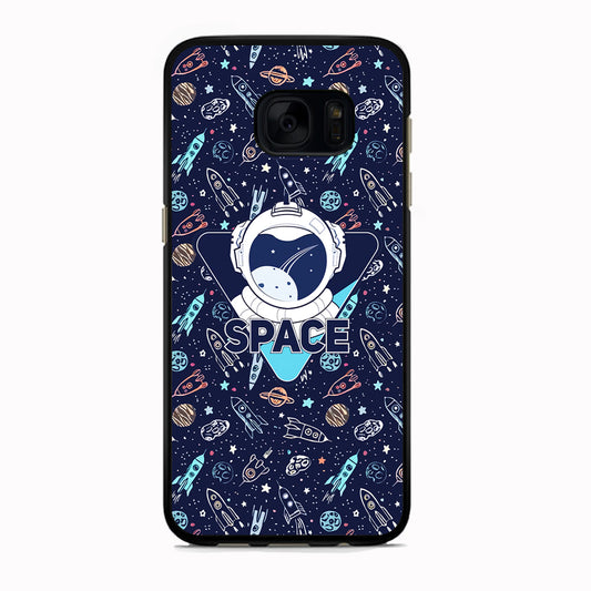 Space with Cosmic Life Samsung Galaxy S7 Edge Case