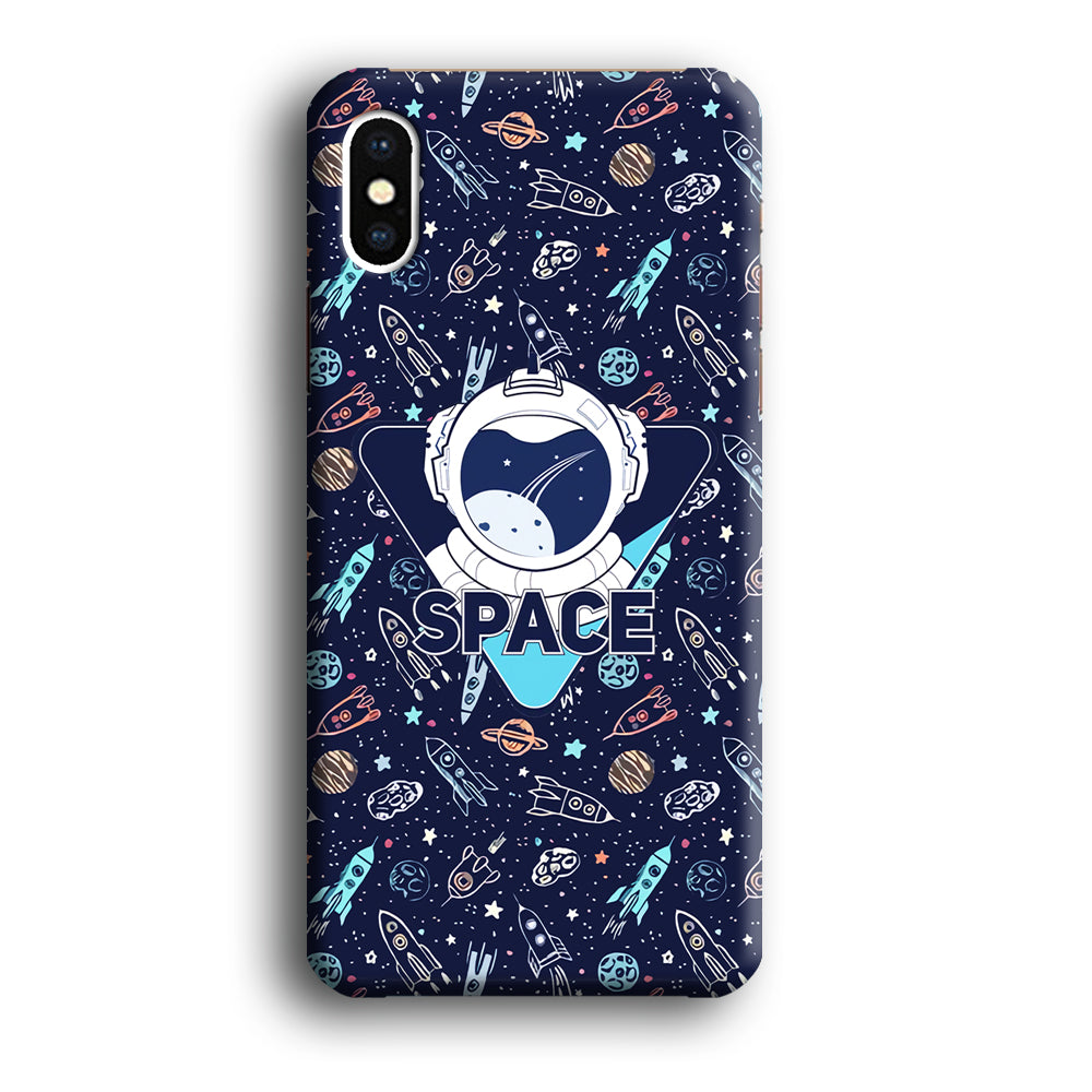 Space with Cosmic Life iPhone X Case