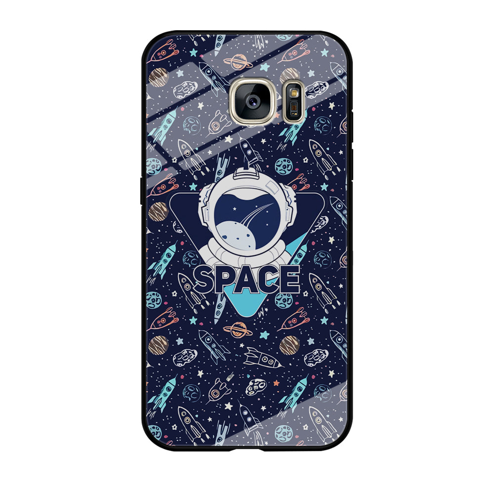 Space with Cosmic Life Samsung Galaxy S7 Edge Case