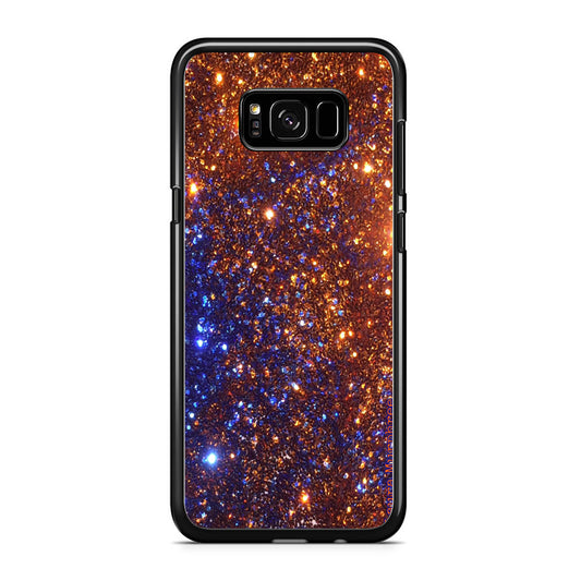 Sparkle Blue and Gold Samsung Galaxy S8 Case