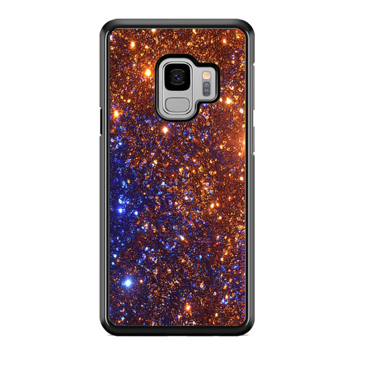 Sparkle Blue and Gold Samsung Galaxy S9 Case