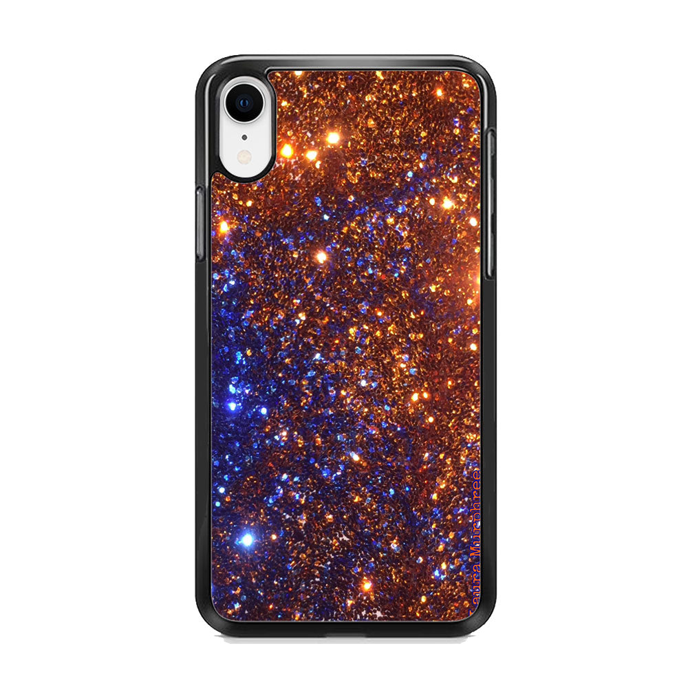 Sparkle Blue and Gold iPhone XR Case