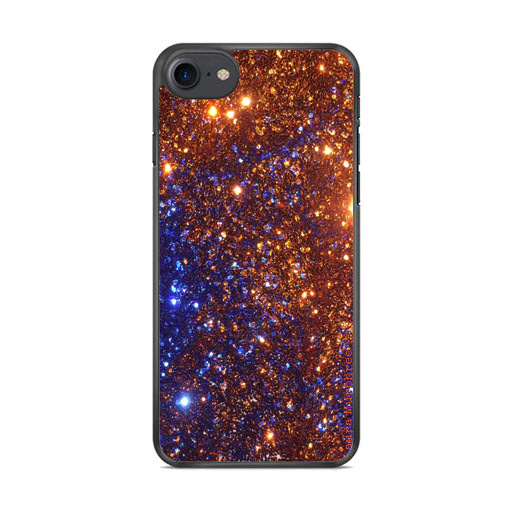Sparkle Blue and Gold iPhone 8 Case