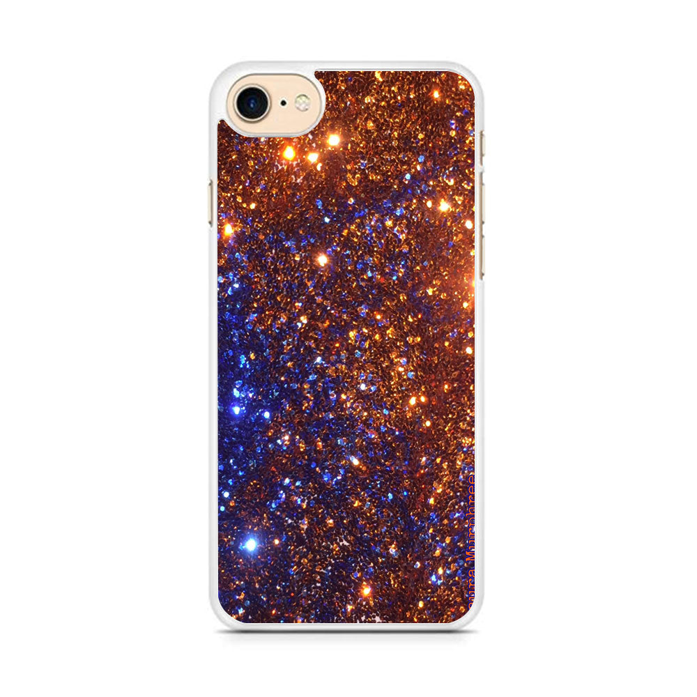Sparkle Blue and Gold iPhone 8 Case