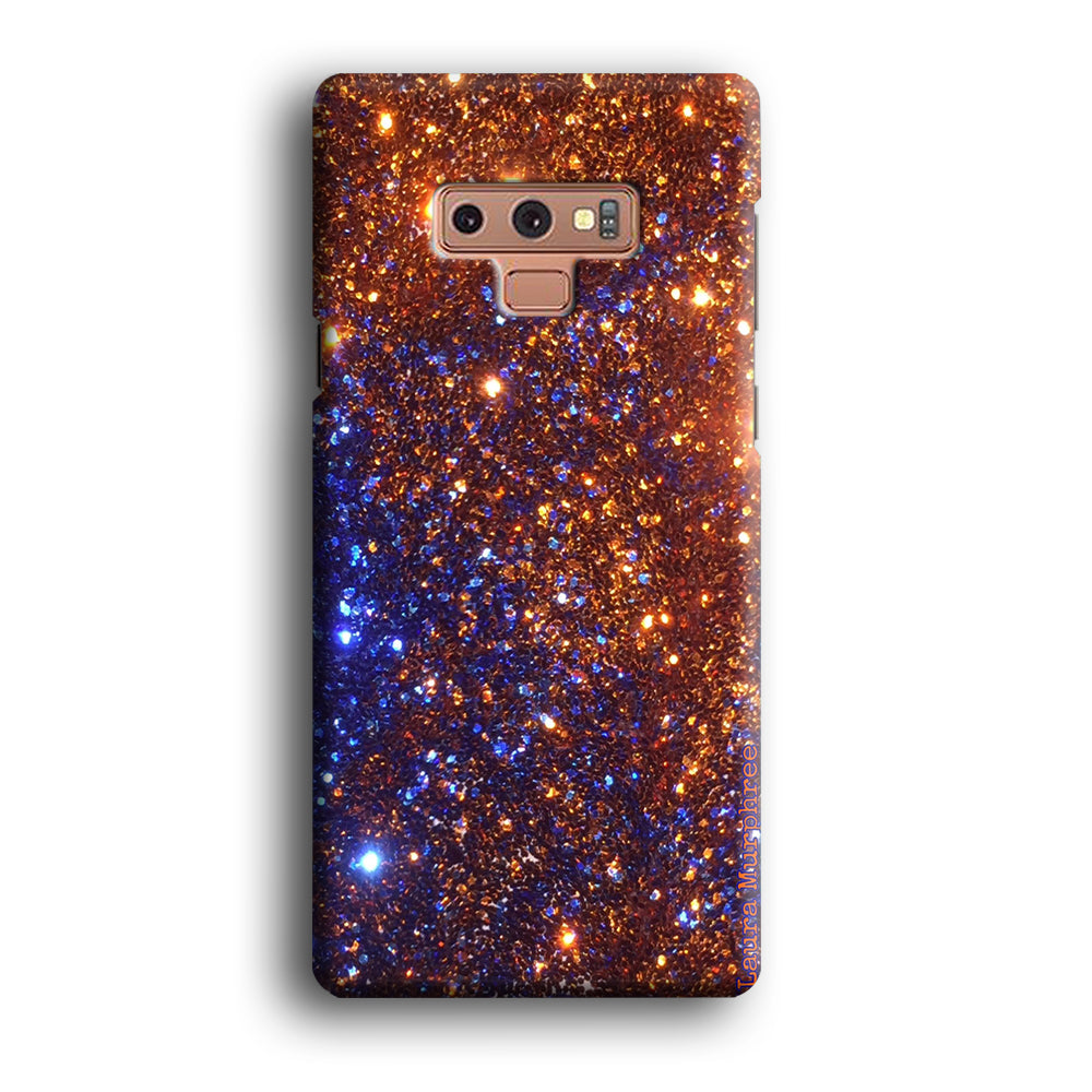Sparkle Blue and Gold Samsung Galaxy Note 9 Case