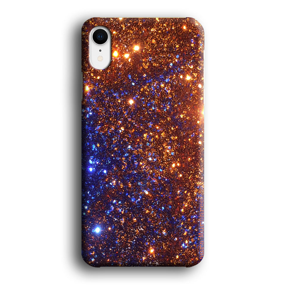Sparkle Blue and Gold iPhone XR Case