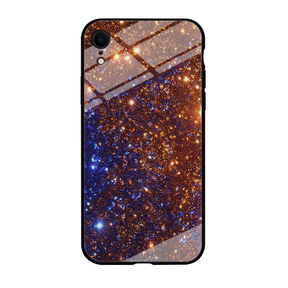 Sparkle Blue and Gold iPhone XR Case