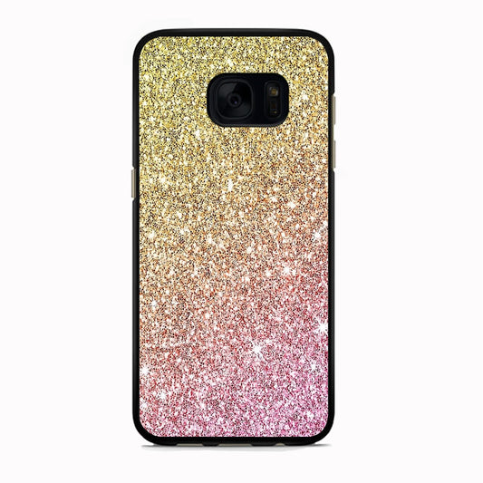 Sparkle Ride to Gold Samsung Galaxy S7 Edge Case
