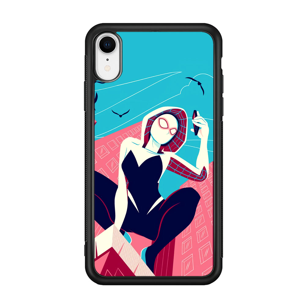 Spider Gwen Call The Comrade iPhone XR Case