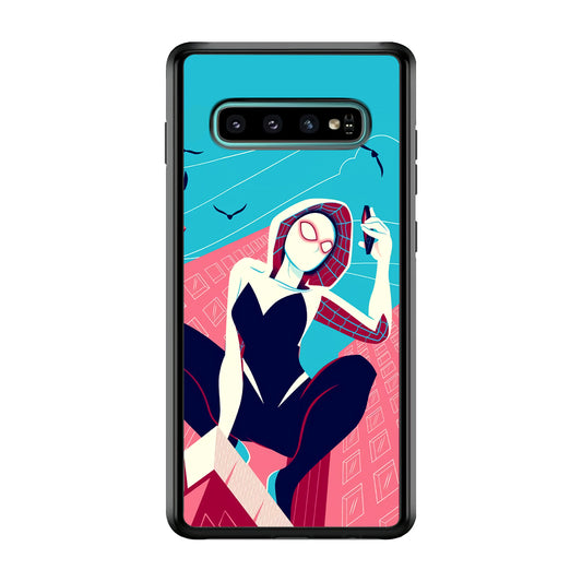 Spider Gwen Call The Comrade Samsung Galaxy S10 Case