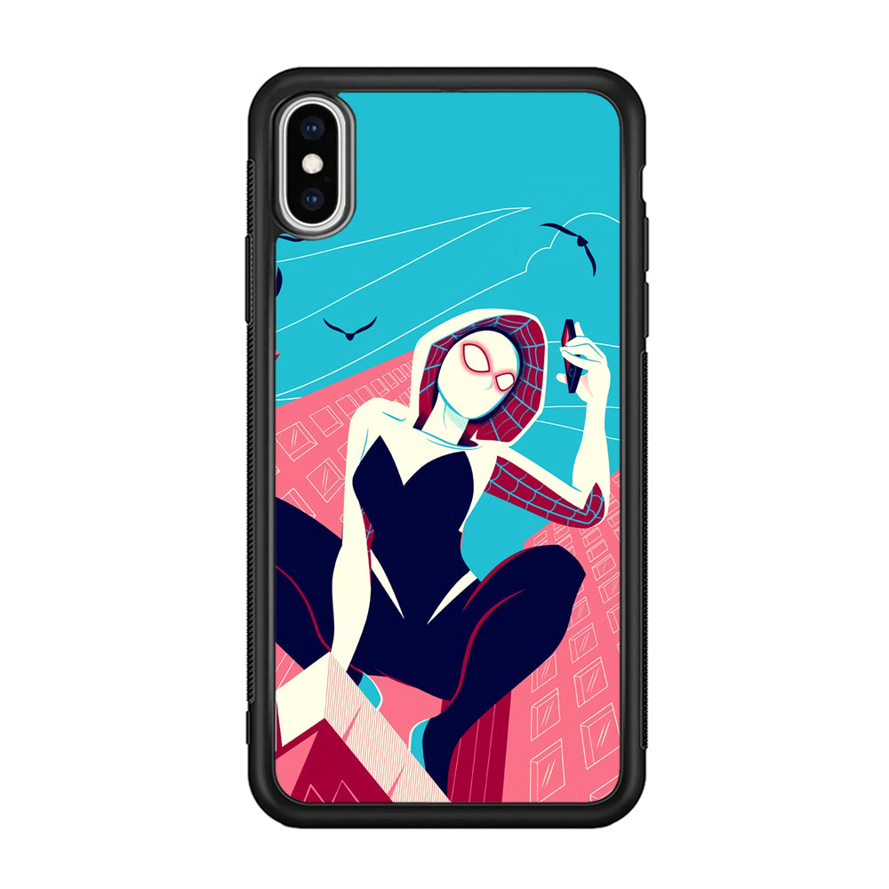 Spider Gwen Call The Comrade iPhone X Case