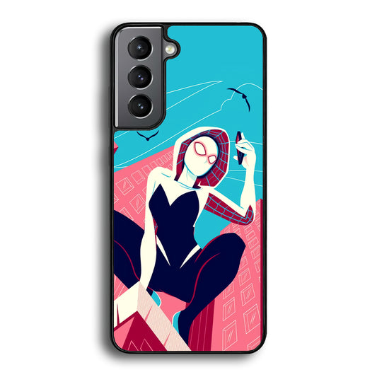 Spider Gwen Call The Comrade Samsung Galaxy S21 Plus Case - Carneyforia