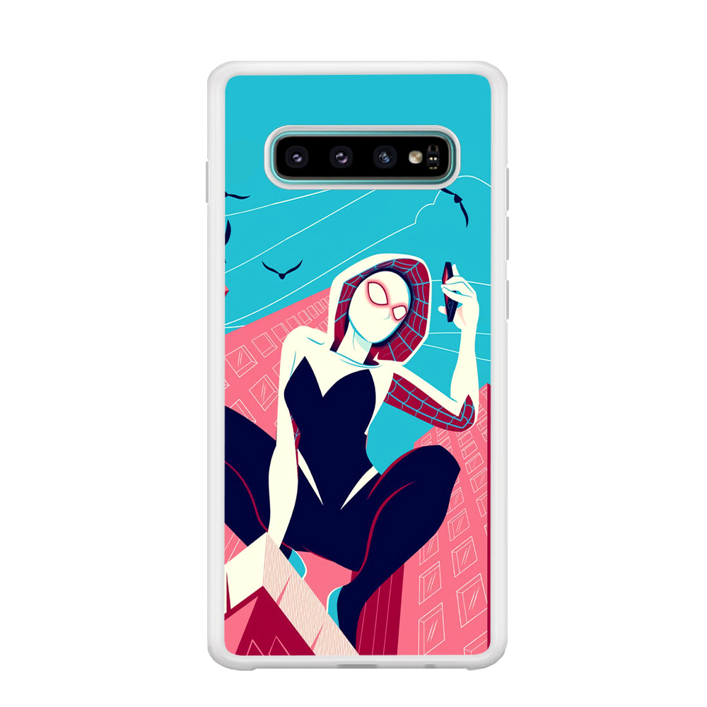 Spider Gwen Call The Comrade Samsung Galaxy S10 Case