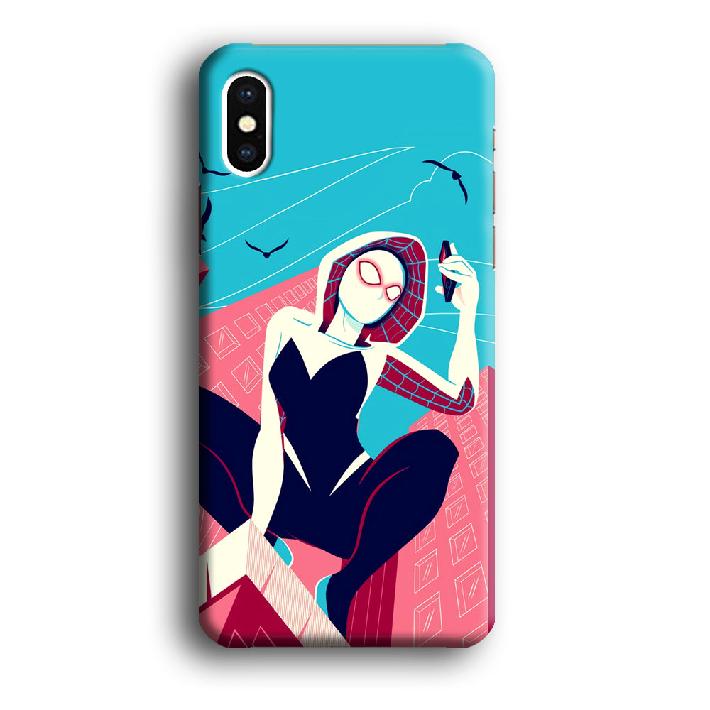 Spider Gwen Call The Comrade iPhone X Case