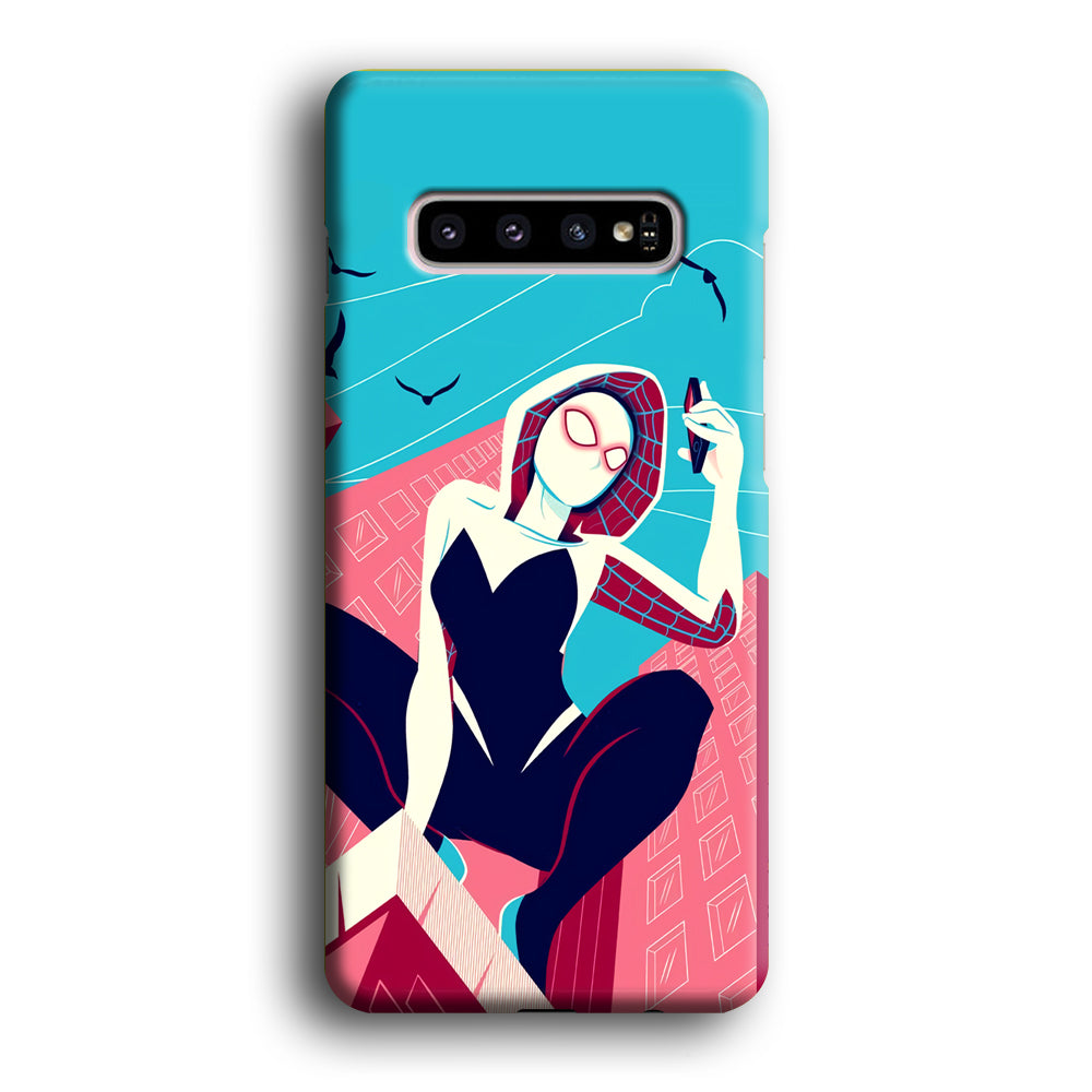 Spider Gwen Call The Comrade Samsung Galaxy S10 Case