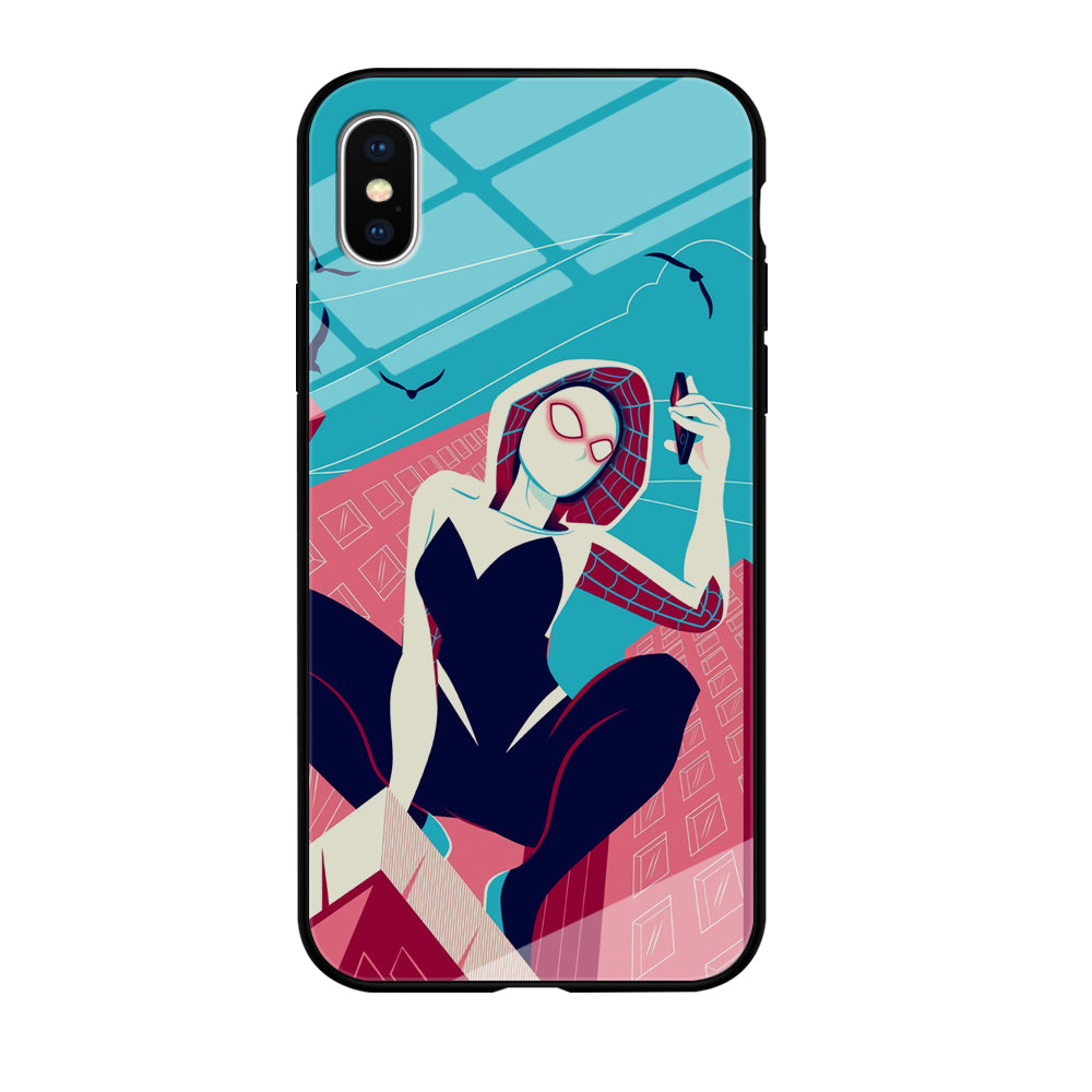 Spider Gwen Call The Comrade iPhone X Case