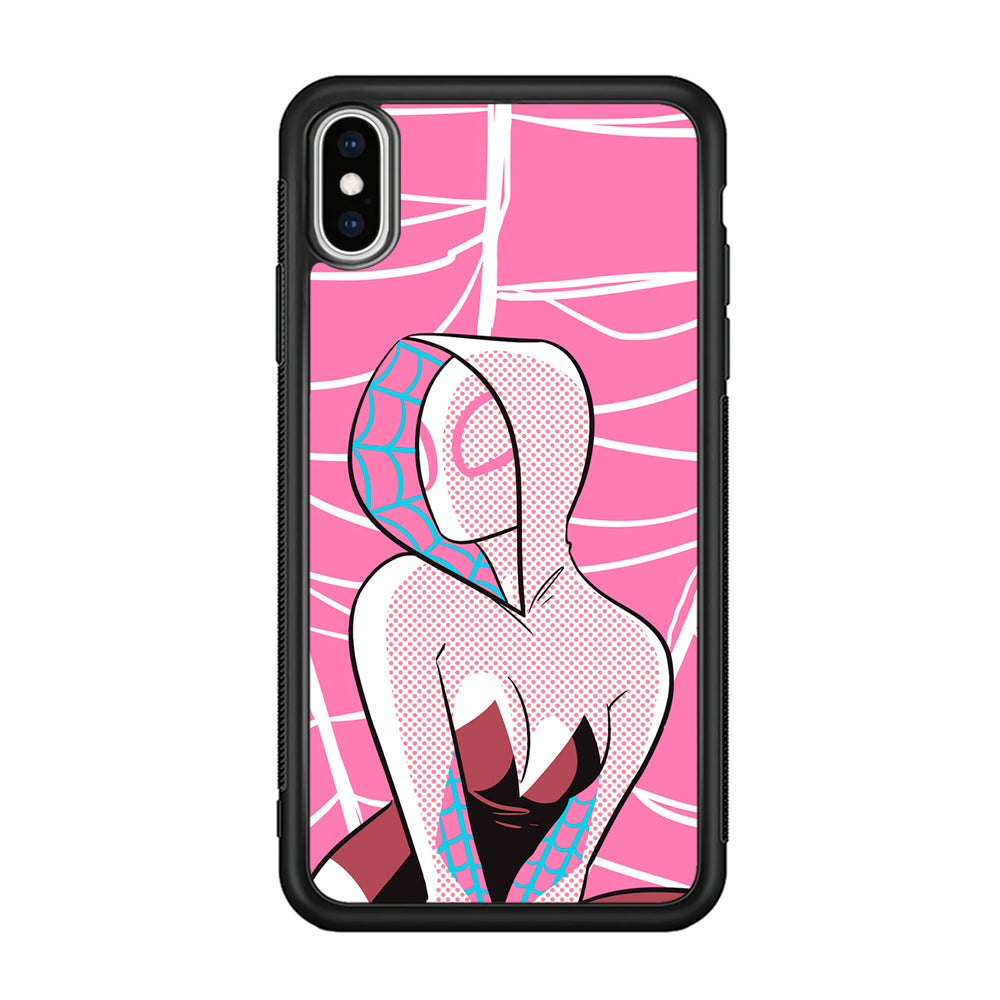 Spider Gwen Pink Theme iPhone X Case