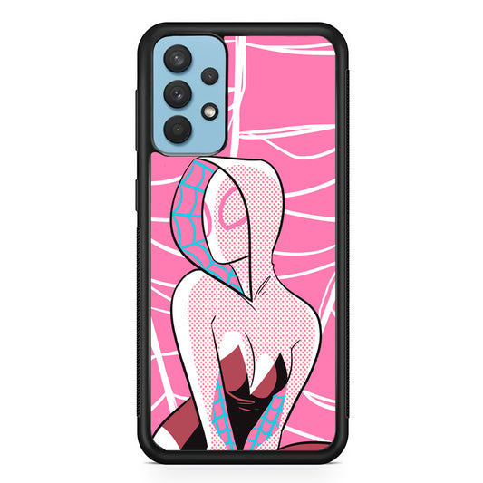 Spider Gwen Pink Theme Samsung Galaxy A32 Case