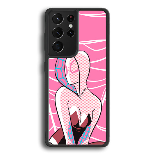 Spider Gwen Pink Theme Samsung Galaxy S21 Ultra Case