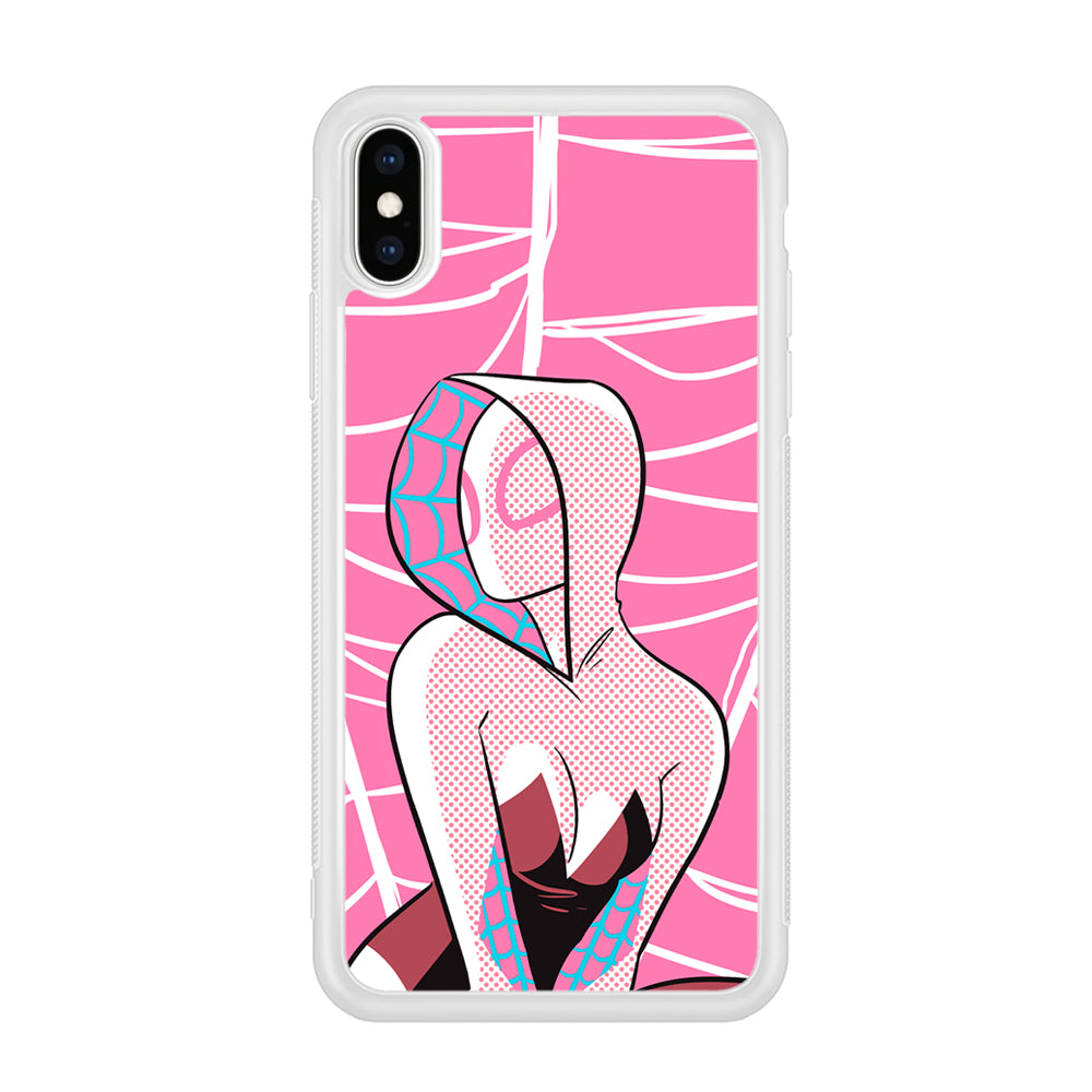 Spider Gwen Pink Theme iPhone X Case