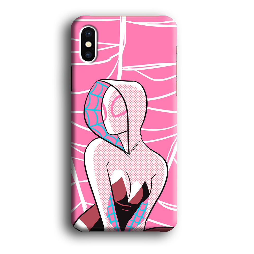 Spider Gwen Pink Theme iPhone X Case