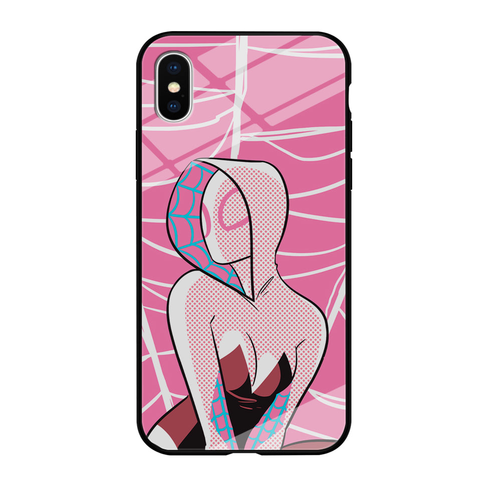 Spider Gwen Pink Theme iPhone X Case