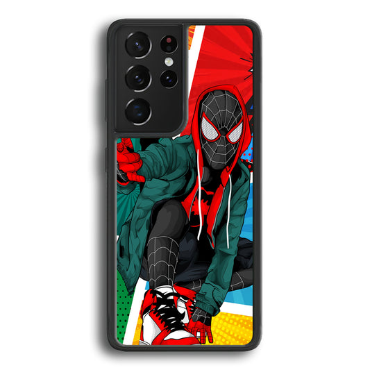 Spiderman Comic Art Work Samsung Galaxy S21 Ultra Case