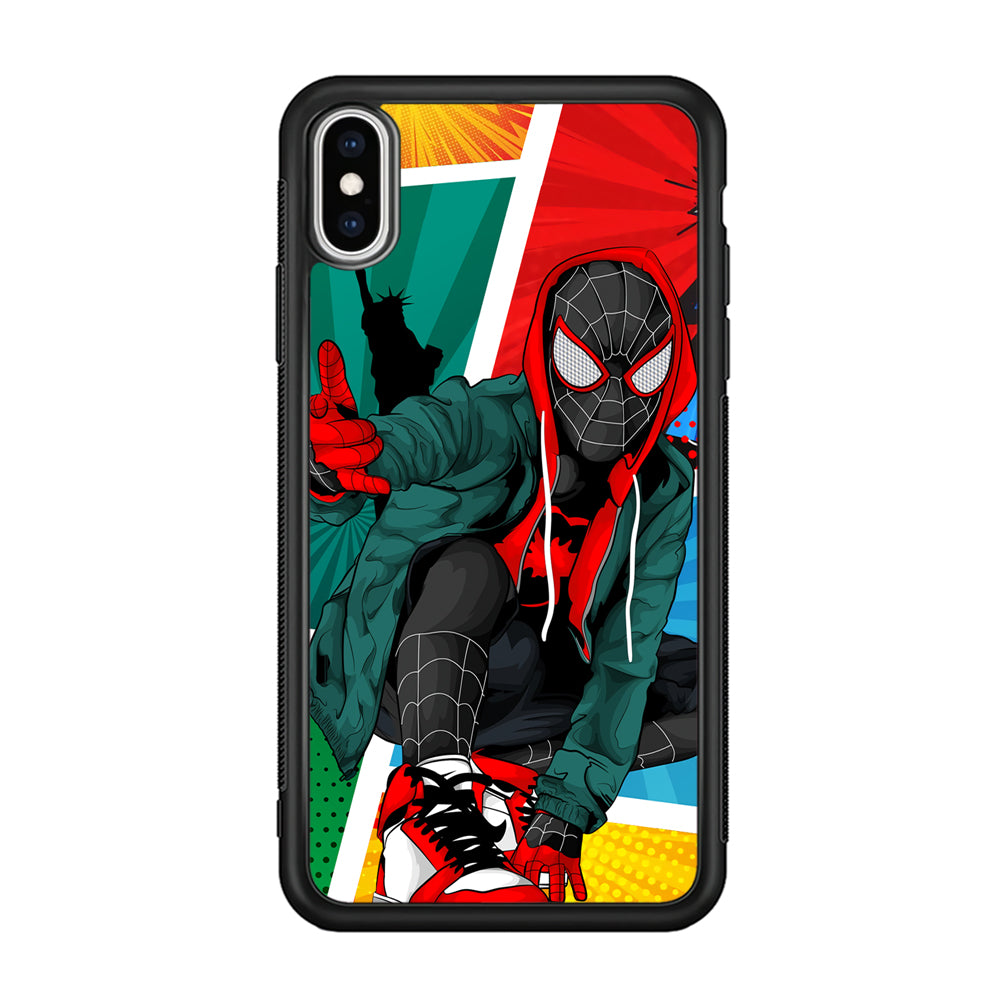 Spiderman Comic Art Work iPhone XS Case