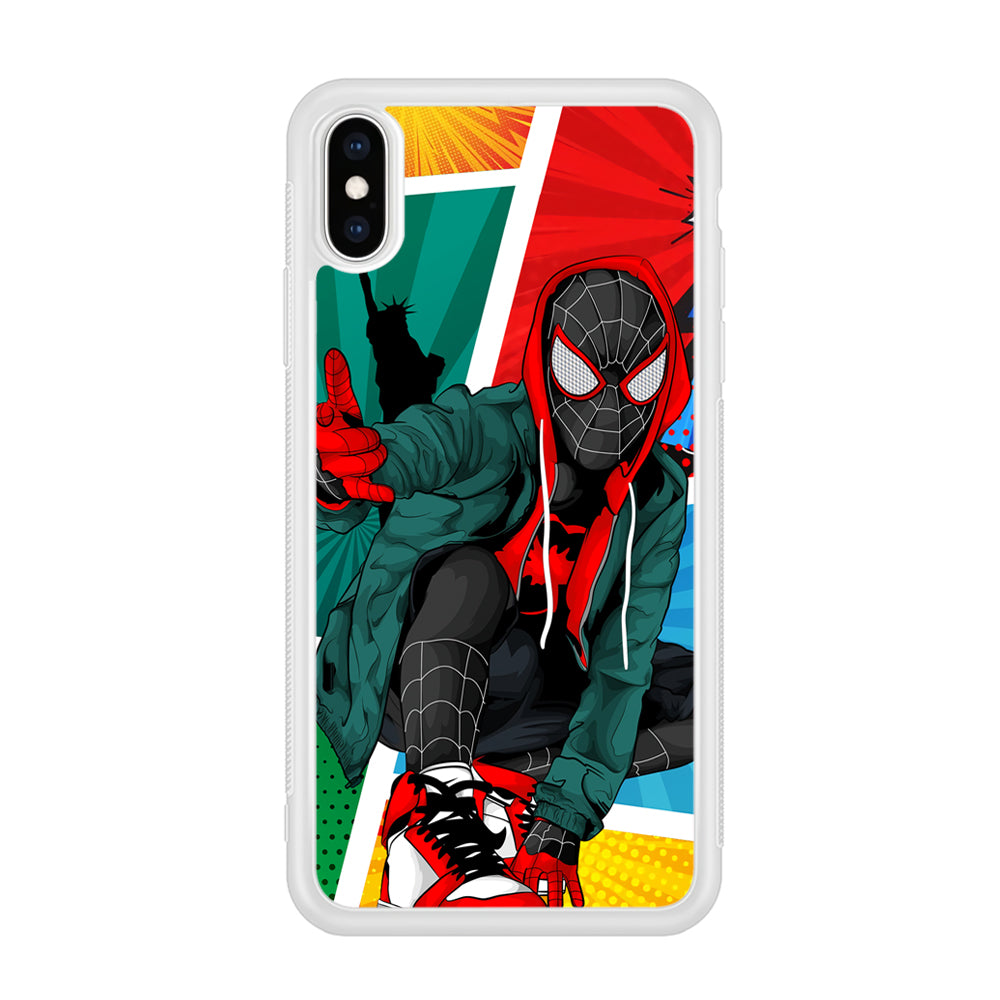 Spiderman Comic Art Work iPhone X Case