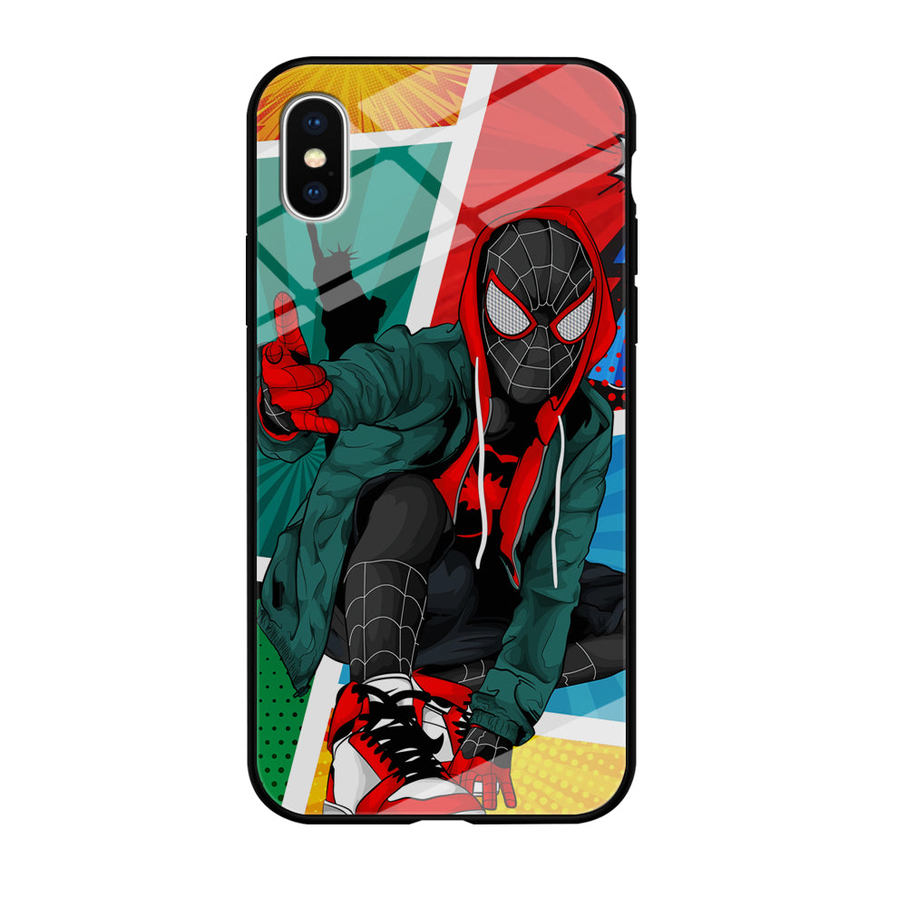 Spiderman Comic Art Work iPhone XS Case