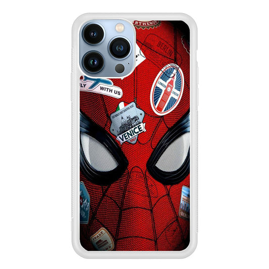 Spiderman Head Full Stickers iPhone 13 Pro Max Case