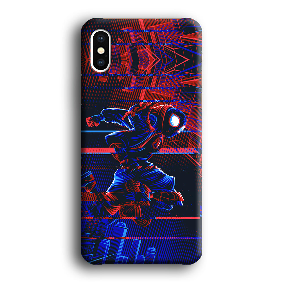 Spiderman Matrix World iPhone X Case