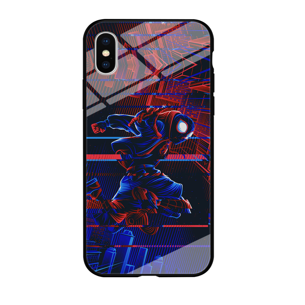 Spiderman Matrix World iPhone X Case