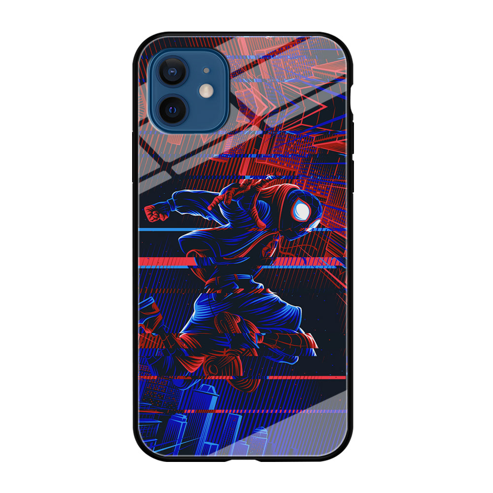 Spiderman Matrix World iPhone 12 Case