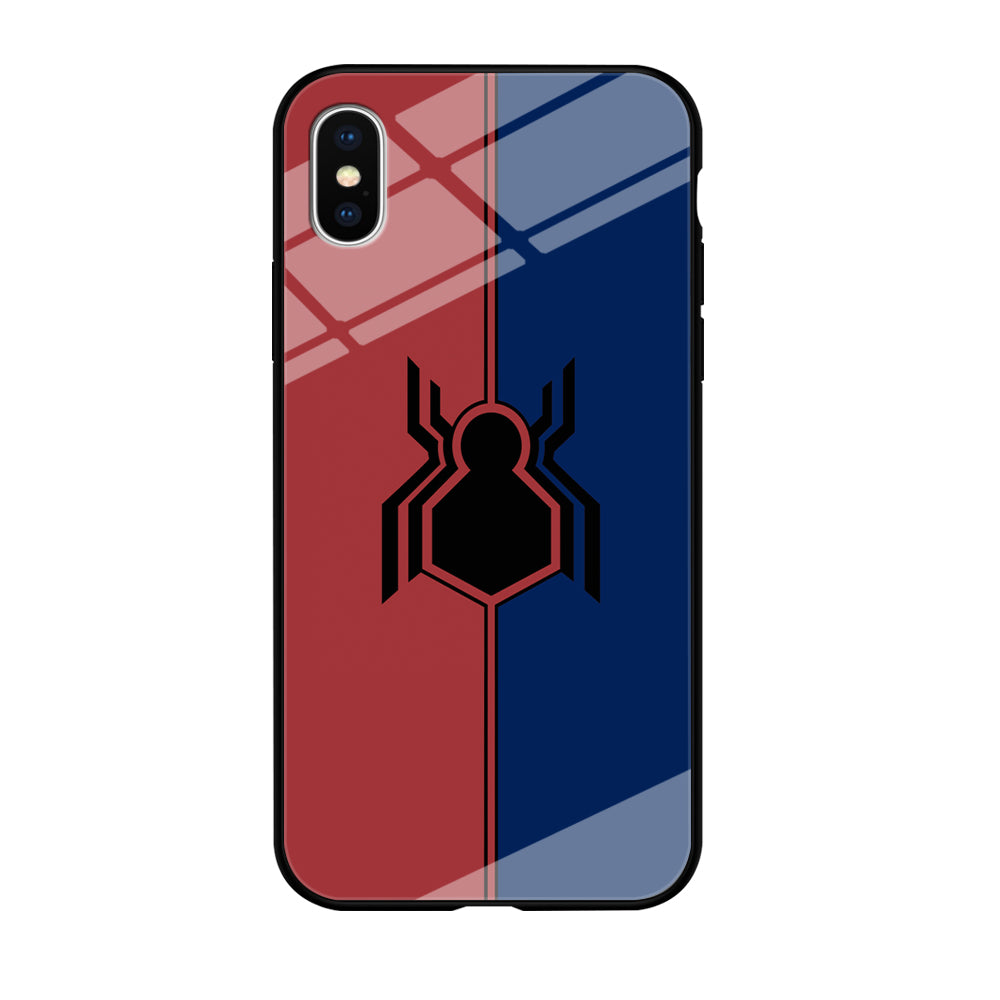 Spiderman Amazing Logo Red And Blue iPhone X Case