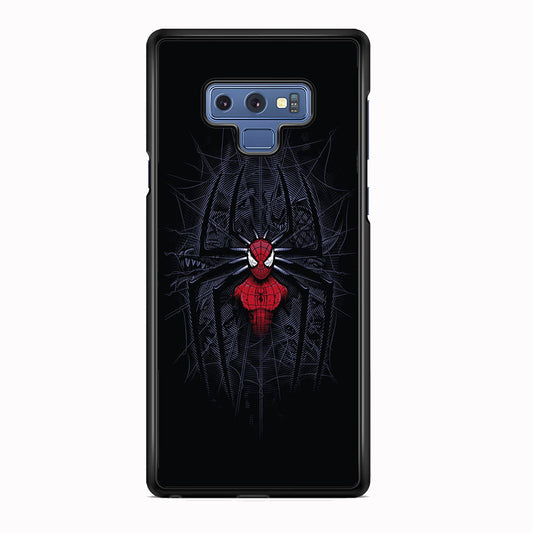 Spiderman Black Logo On The Net Samsung Galaxy Note 9 Case