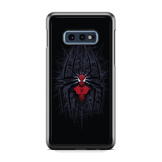 Spiderman Black Logo On The Net Samsung Galaxy S10E Case