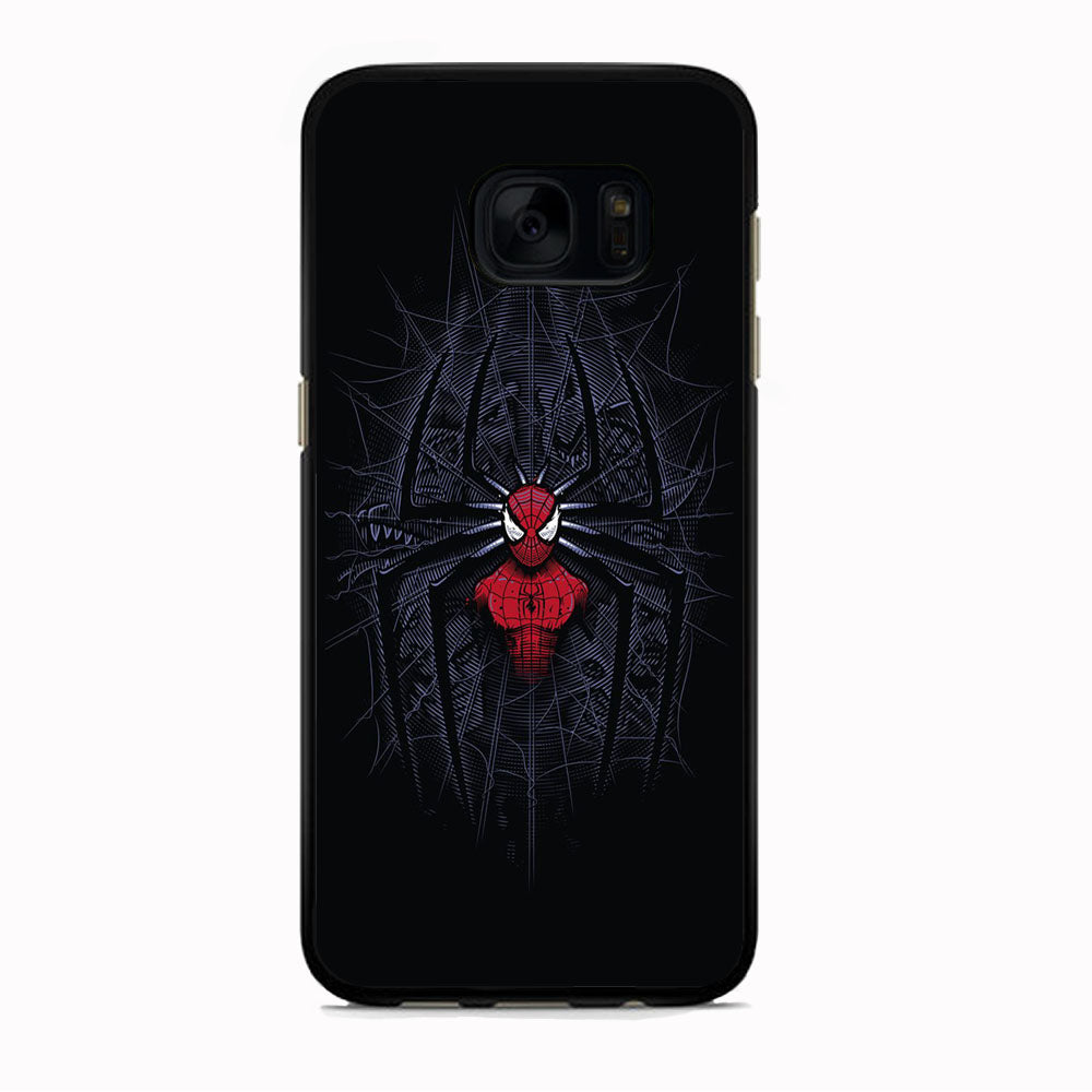 Spiderman Black Logo On The Net Samsung Galaxy S7 Case
