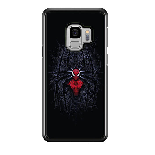 Spiderman Black Logo On The Net Samsung Galaxy S9 Case