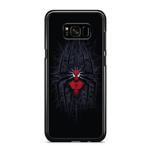 Spiderman Black Logo On The Net Samsung Galaxy S8 Case