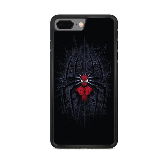 Spiderman Black Logo On The Net iPhone 8 Plus Case