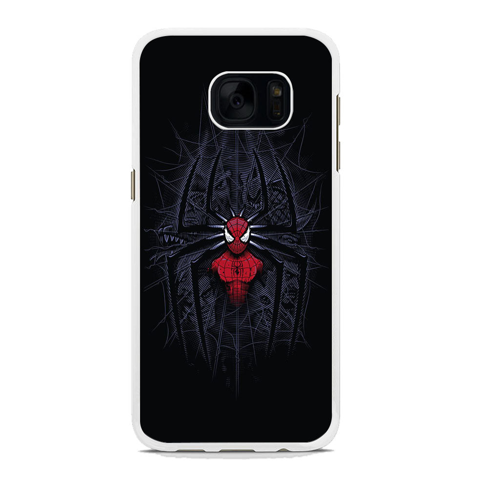 Spiderman Black Logo On The Net Samsung Galaxy S7 Case