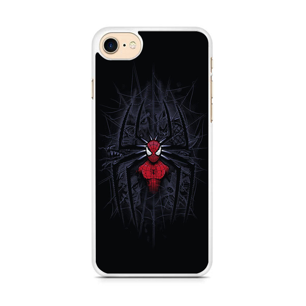 Spiderman Black Logo On The Net iPhone 8 Case